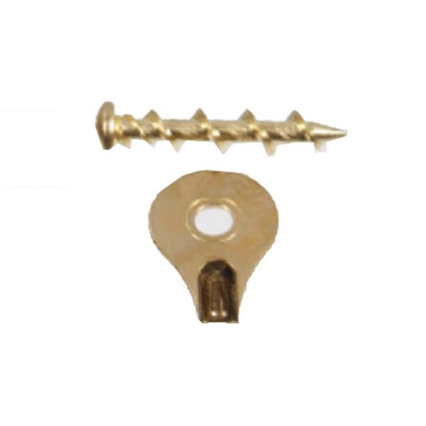 Hillman 122377 Wall Dog Brass Hanger- Pack - 3 711913